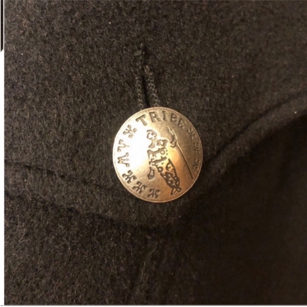 My Tribe Black Wool Cashmere Jacket Victorian Military Goth Fall Winter Small - Picture 12 of 12